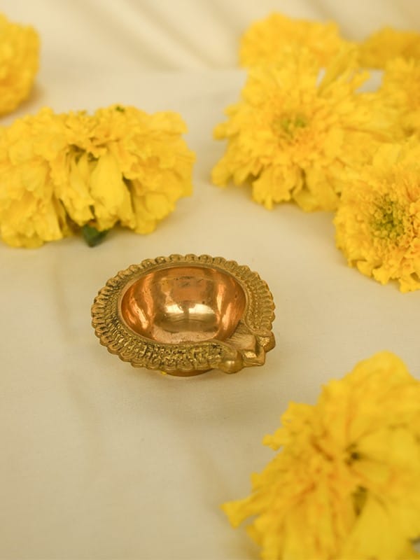 Brass Diya: Charu - Anahata Organic