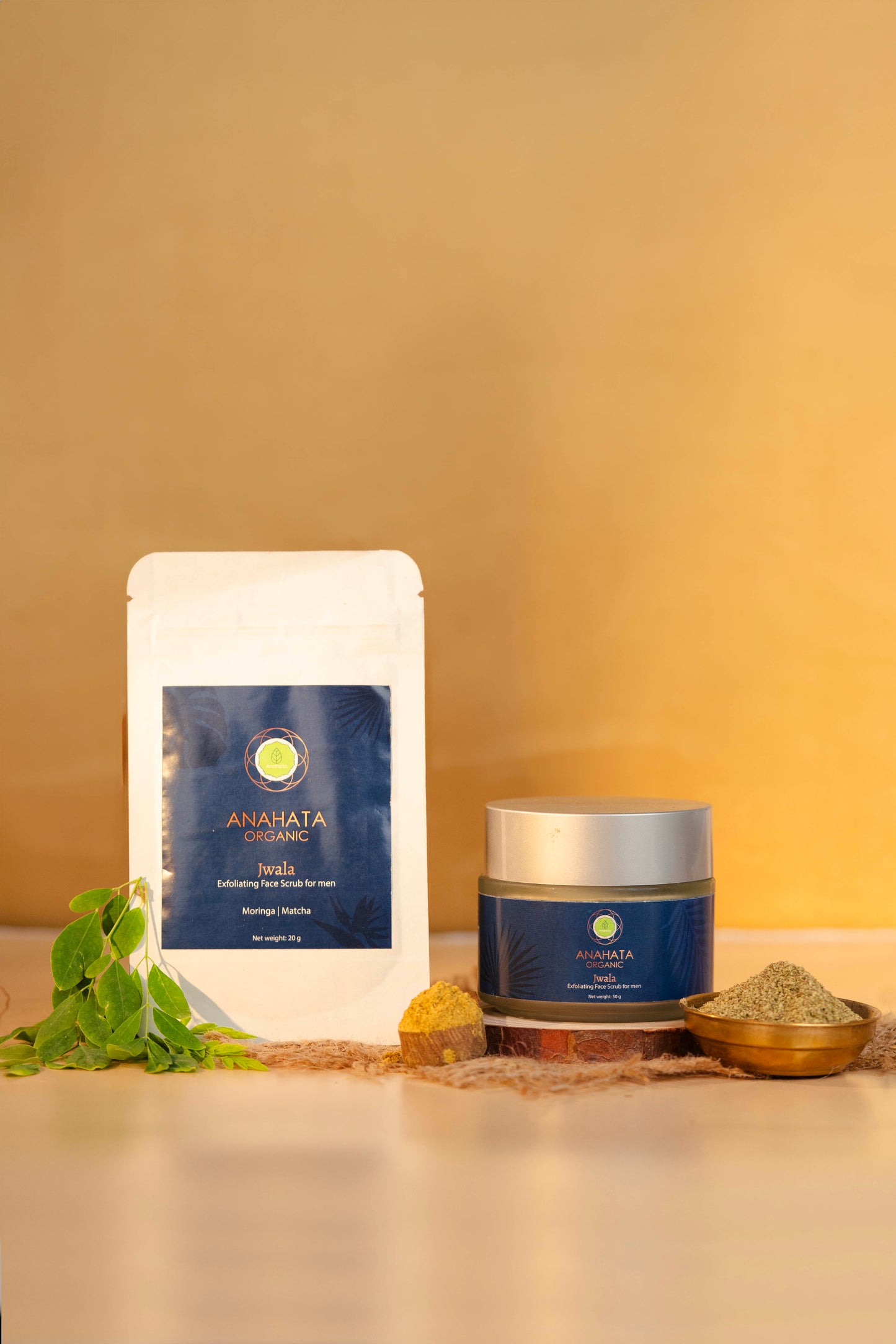 JWALA Natural Face Scrub for Men - Anahata Organic