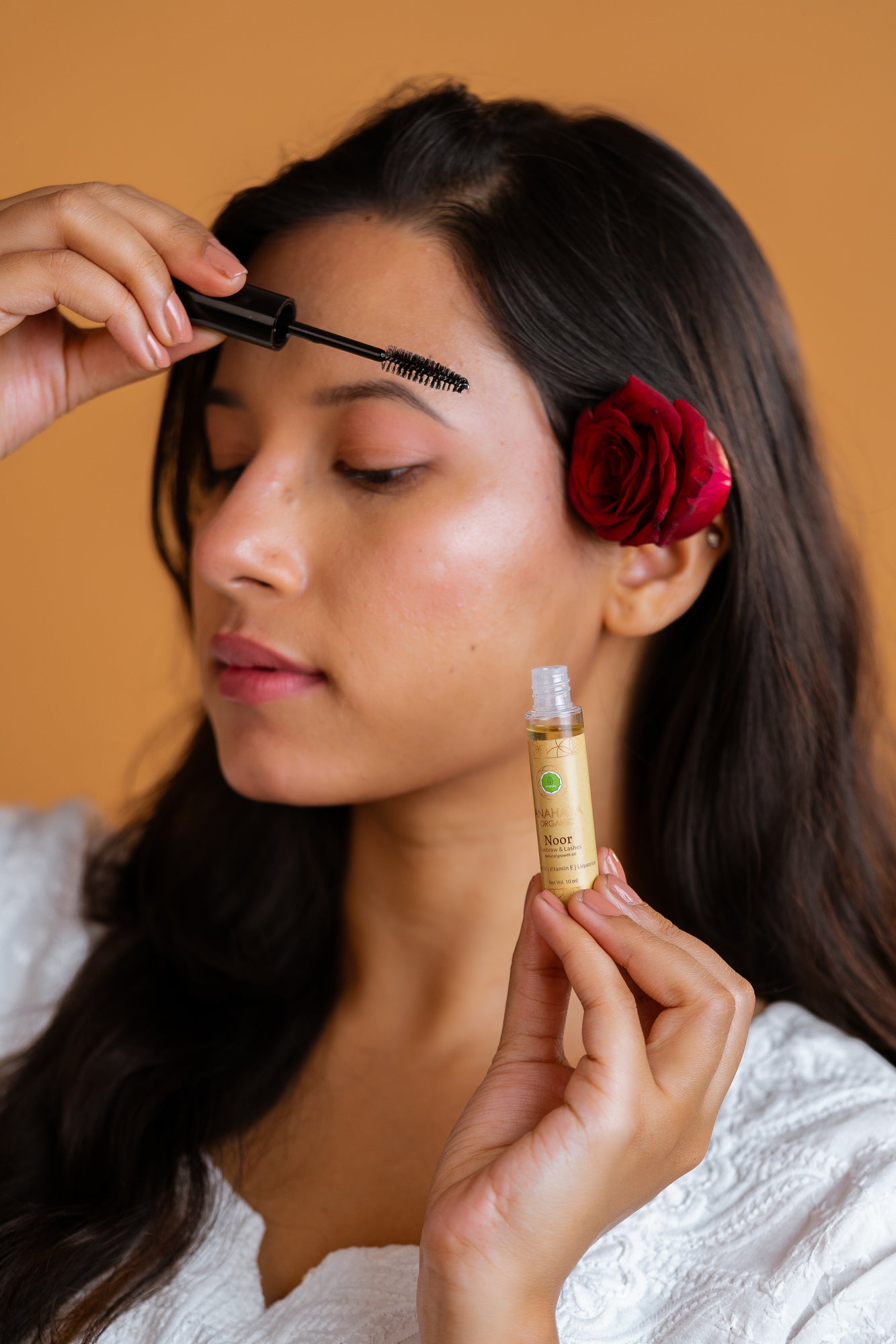NOOR Natural Eyebrows & Eyelashes Growth Oil - Anahata Organic 2