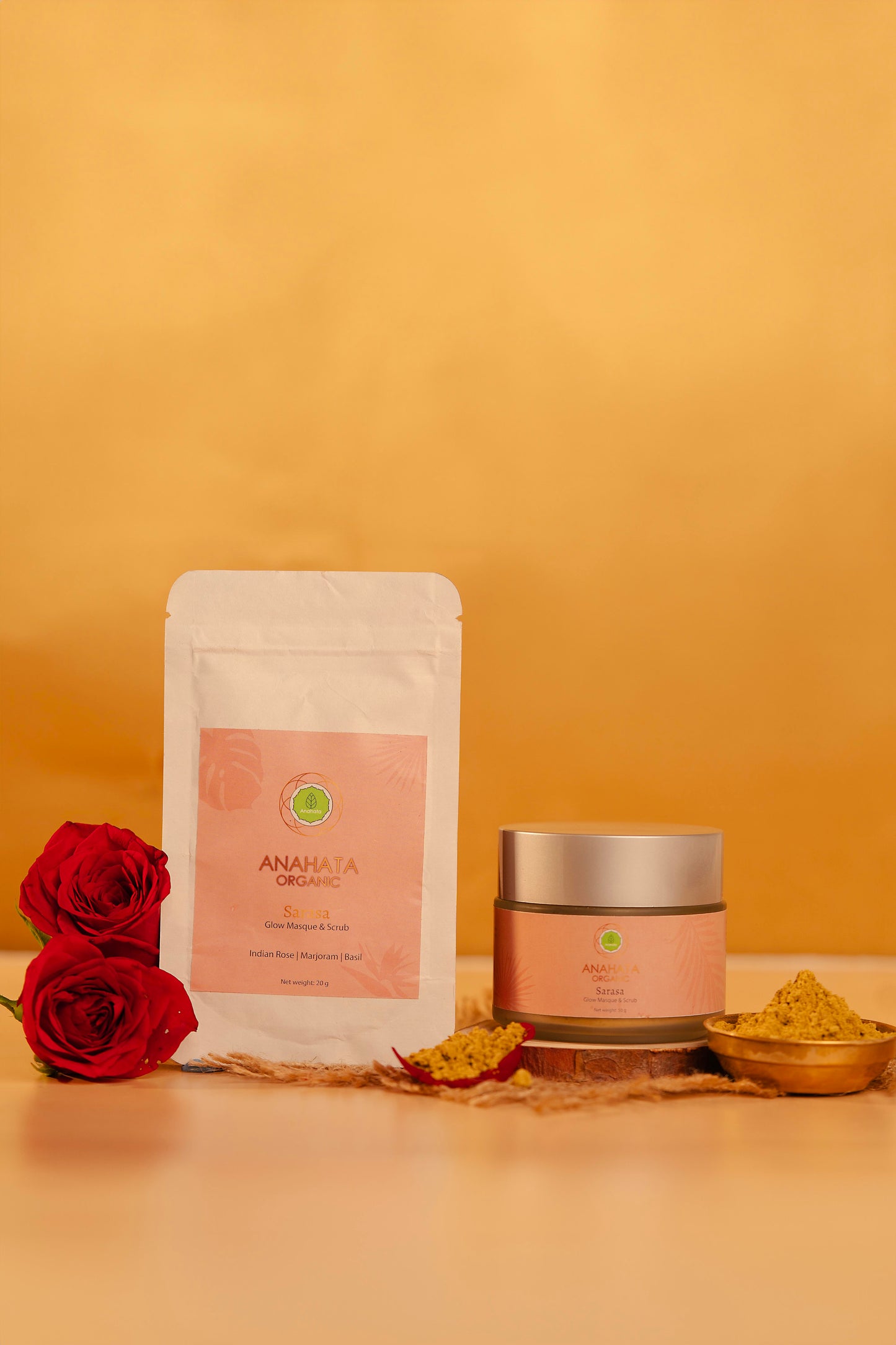 SARASA Glow Mask & Scrub - Anahata Organic 2