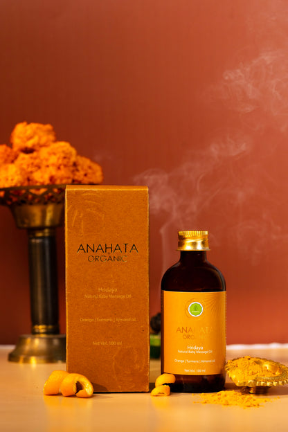 HRIDAYA Natural Baby Massage Oil - Anahata Organic