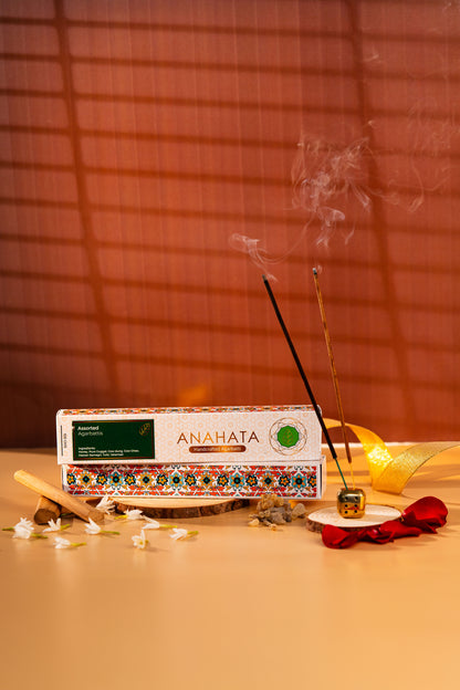 Anahata Organic Hand-Rolled Assorted Agarbatti - Anahata Organic