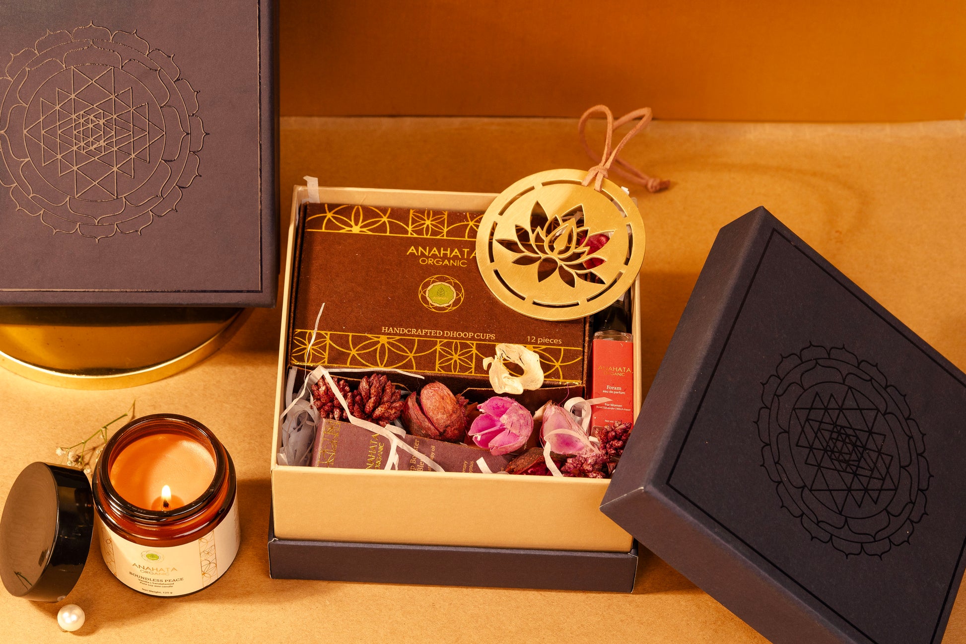 Blue Mandala Box - Good Vibes Gift Hamper - Anahata Organic
