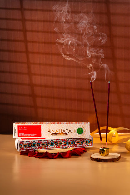 Anahata Organic Hand Rolled Indian Rose │ Desi Gulab Agarbatti - Anahata Organic