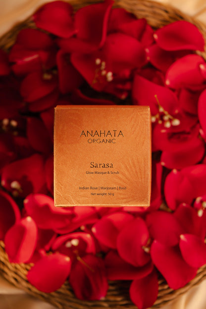 SARASA Glow Mask & Scrub - Anahata Organic 1