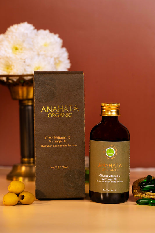 OLIVE & VITAMIN E MASSAGE OIL - Anahata Organic