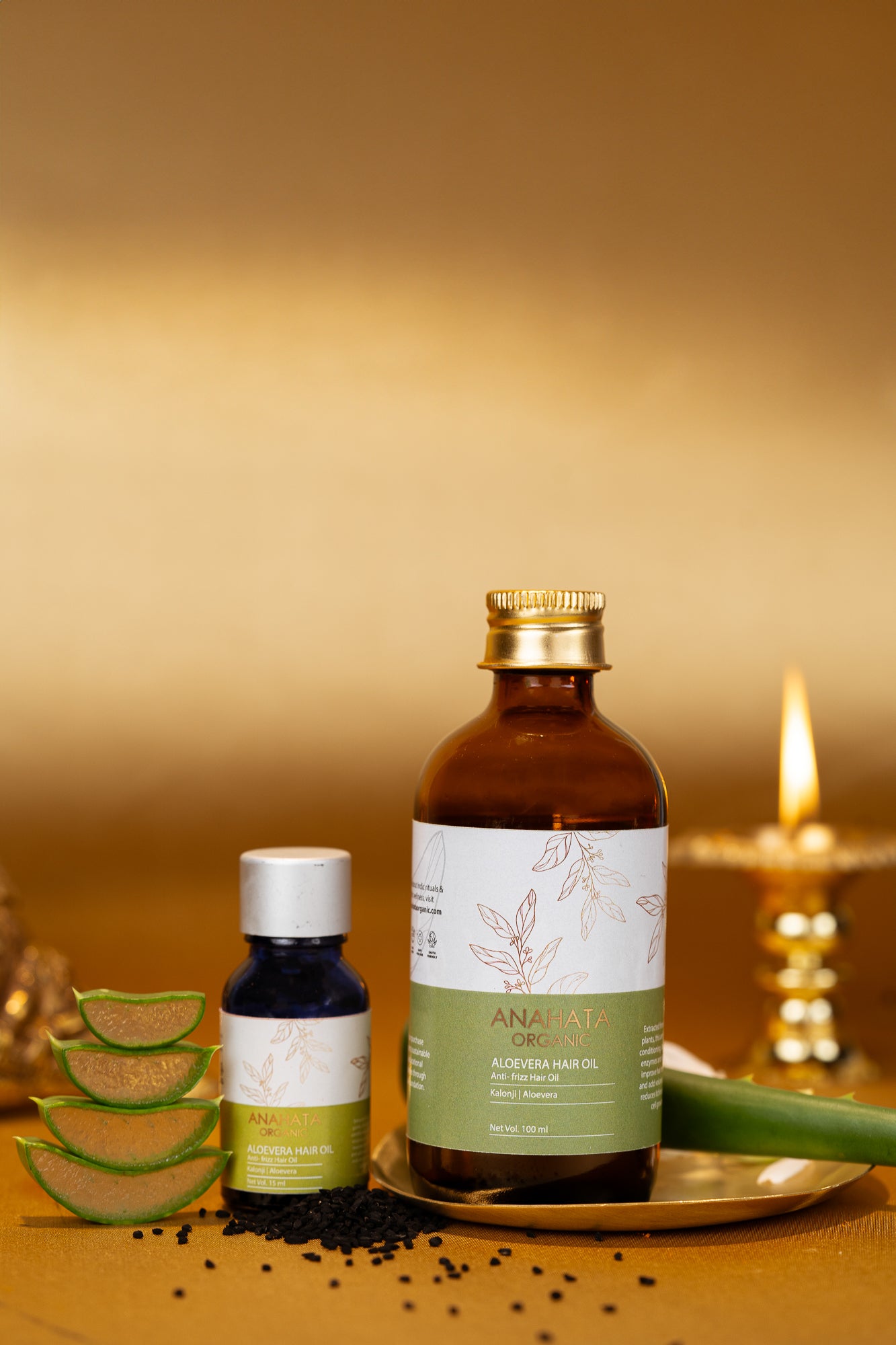 ALOEVERA HAIR OIL Anti- frizz Hair Oil - Anahata Organic
