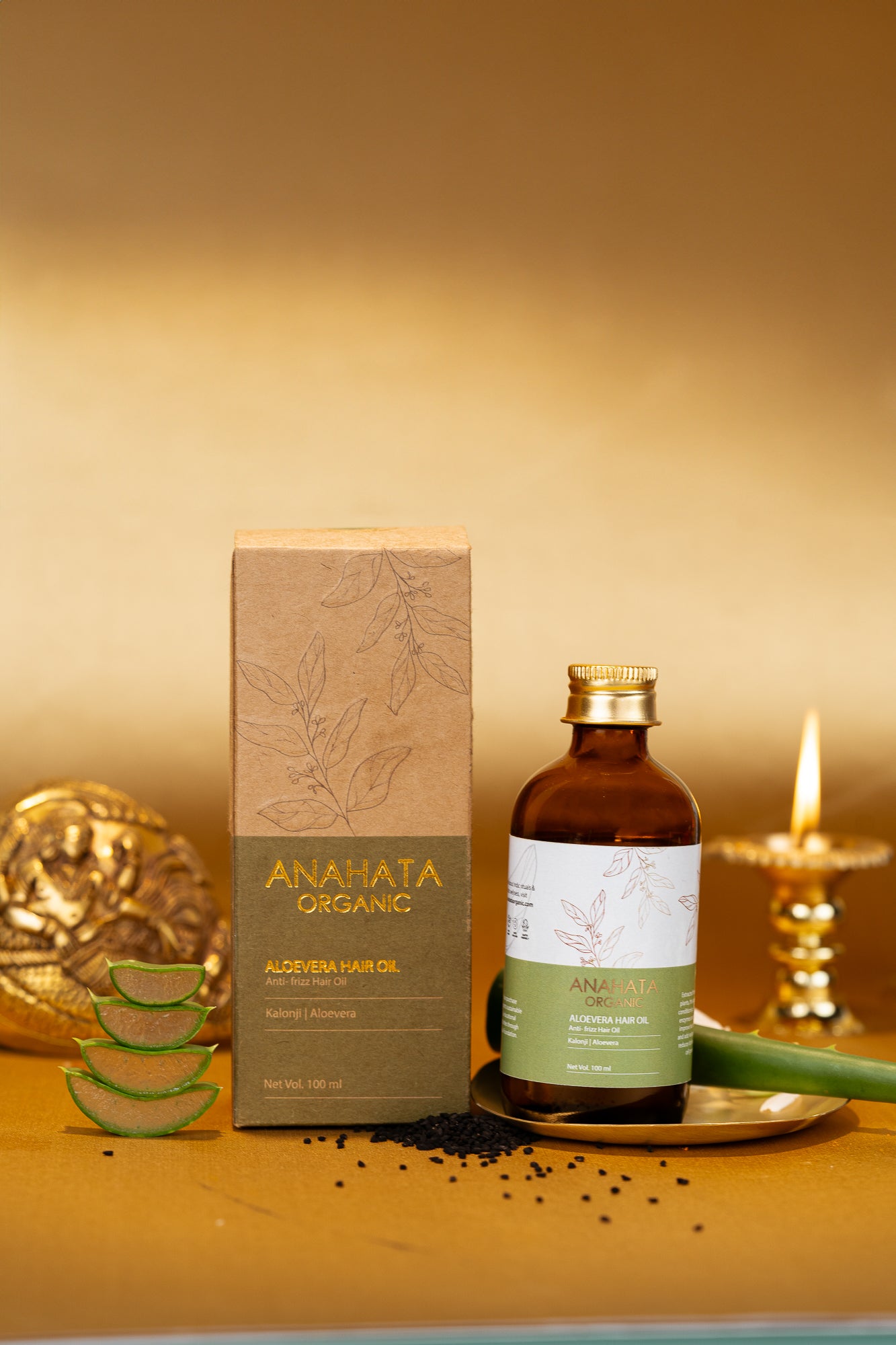 ALOEVERA HAIR OIL Anti- frizz Hair Oil - Anahata Organic