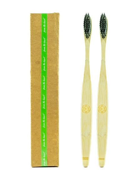 Bamboo Toothbrush 2 pcs - Anahata Organic