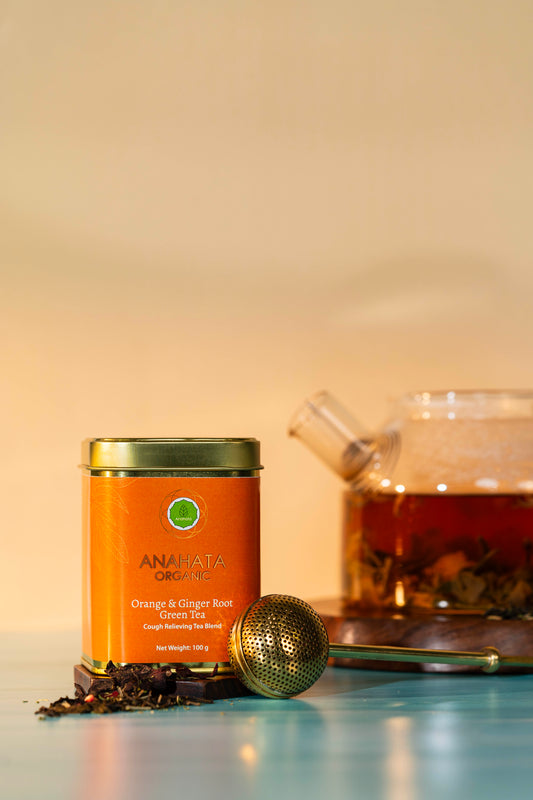 Orange & Ginger Root Green Tea - Anahata Organic