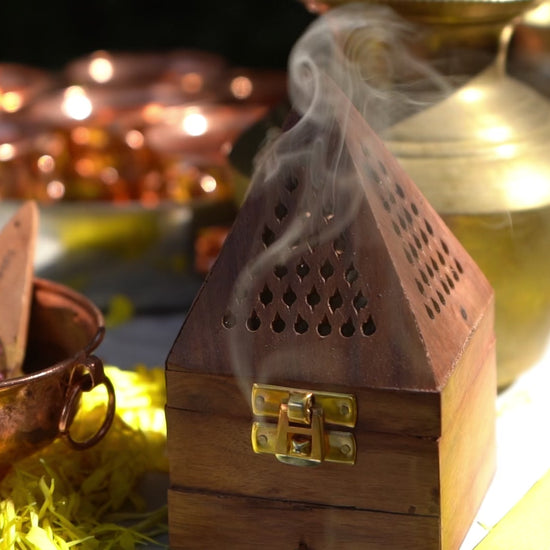 Wooden Dhoop Holder - Anahata Organic