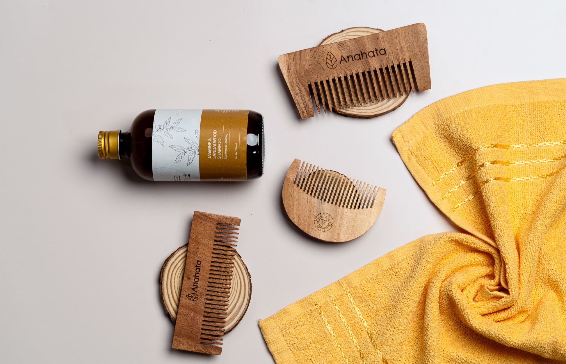 Wooden Beard Comb - Anahata Organic